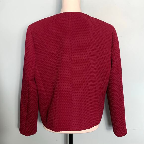 J. Crew Portfolio jacket in Matelasse Deep Berry - Picture 5 of 11